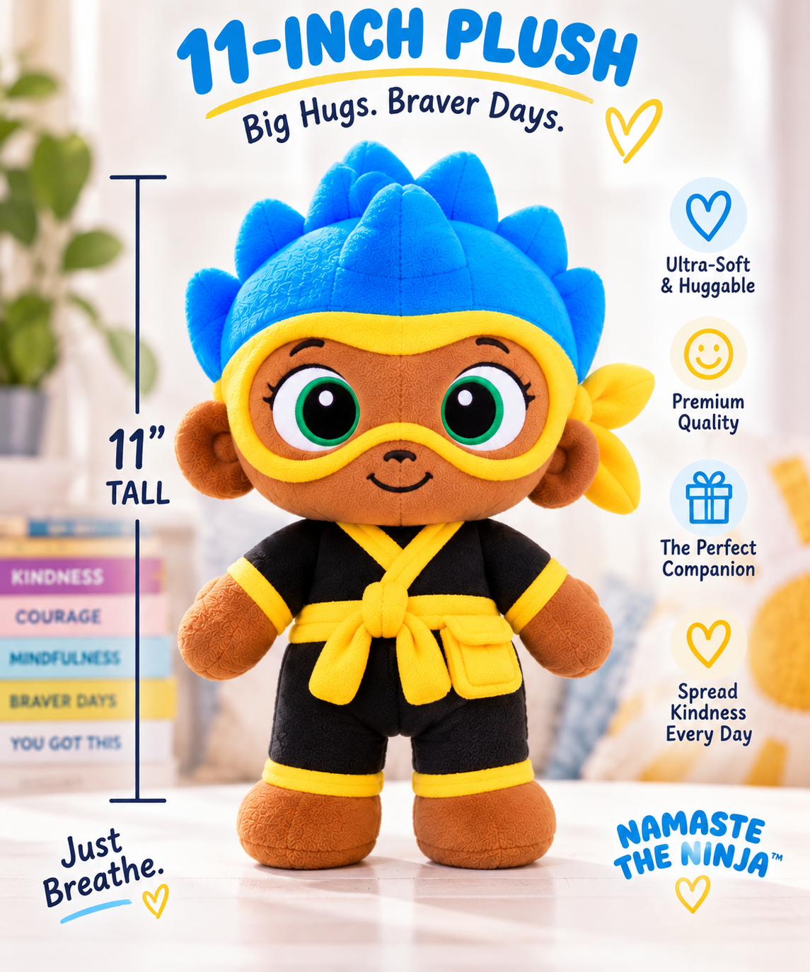 Namaste the Ninja Book + Nami Plush Preorder Bundle