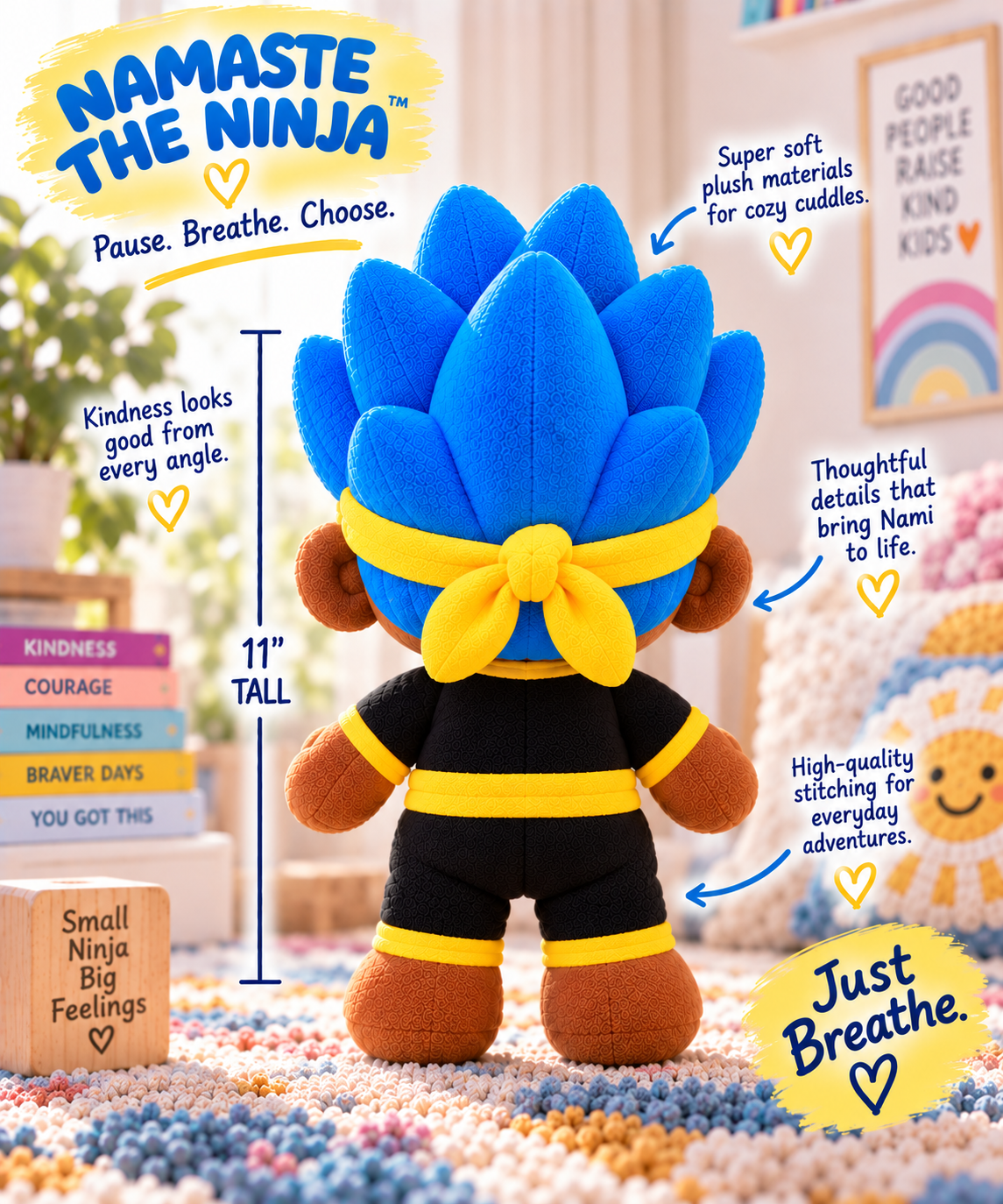 Namaste the Ninja Book + Nami Plush Preorder Bundle